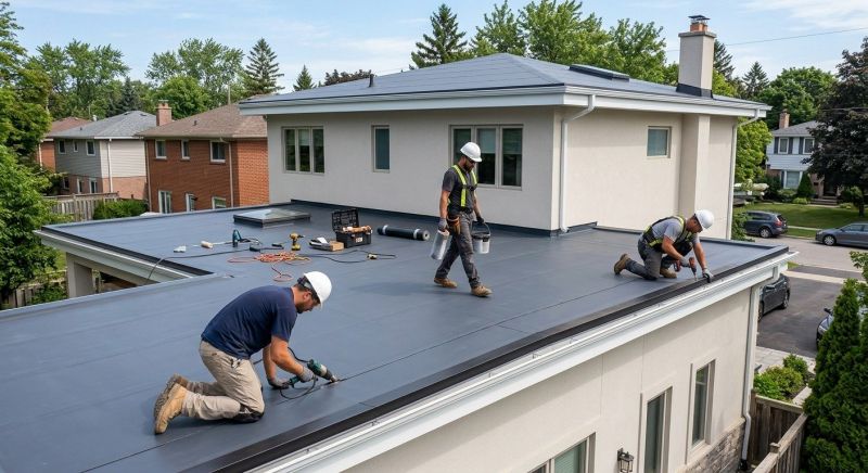 Modern Flat Roof Systems In Oswego