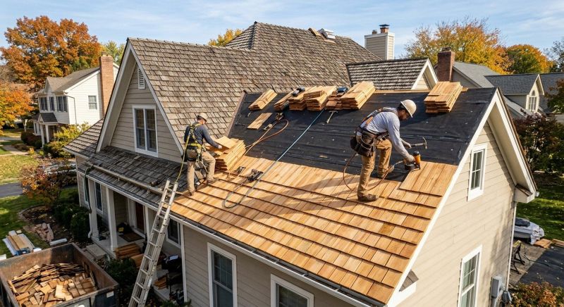 Wood Shake Roof Replacement