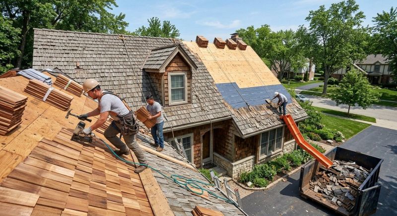 Wood Shake Roof Replacement