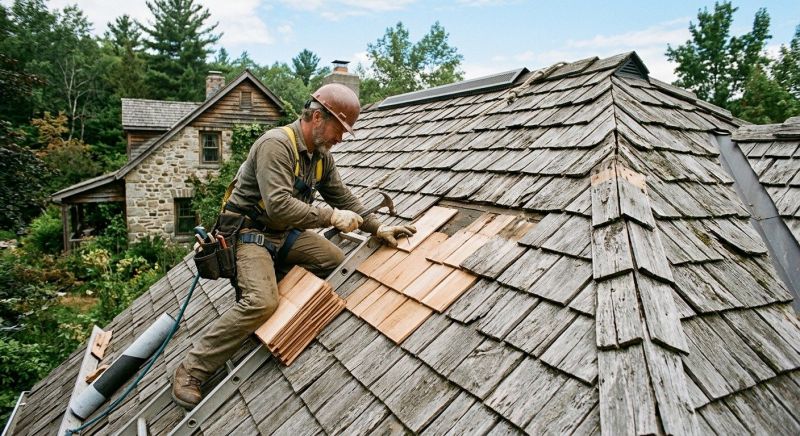 Wood Shake Roof Replacement